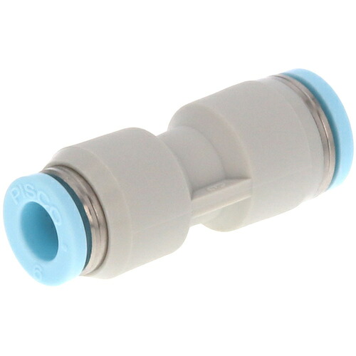 日本ピスコ 【10個販売】PISCO チューブフィッティング 違径ユニオンストレート チューブ外径：12mm×10mm クリーンルーム包装仕様 PG12-10-C [1651-00003789]
