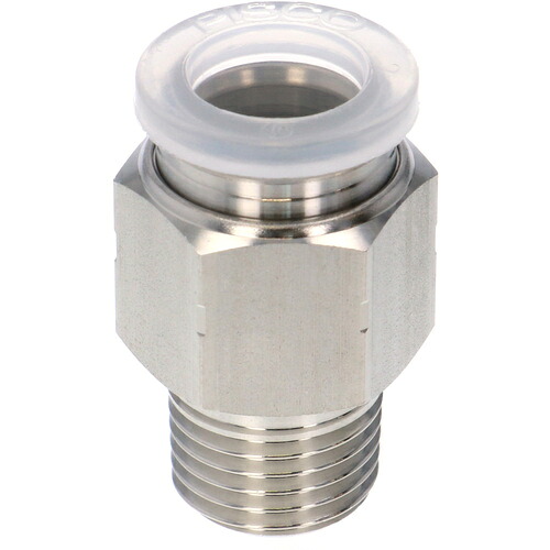 日本ピスコ 【10個販売】PISCO チューブフィッティングPP/耐腐蝕性SUS303相当継手 SPPC10-02SP [1651-00004190]｜ＤＡＩＳＨＩＮ工具箱　店