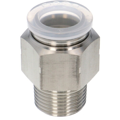 日本ピスコ 【10個販売】PISCO チューブフィッティングPP/耐腐蝕性SUS303相当継手 SPPC12-03SP [1651-00004194]｜ＤＡＩＳＨＩＮ工具箱　店