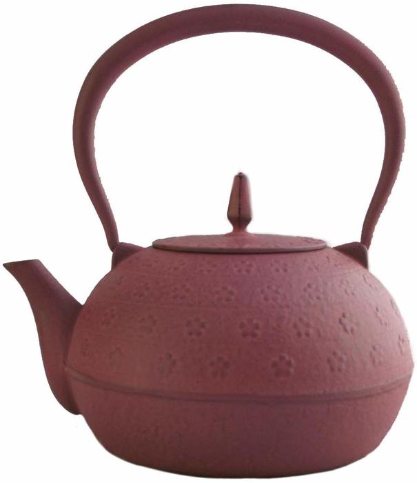 南部鋳鉄製 鉄瓶 桜花模様 中古品　黒色 南部鋳鉄製 鉄瓶 桜花模様 中古品 黒色 - メルカリ