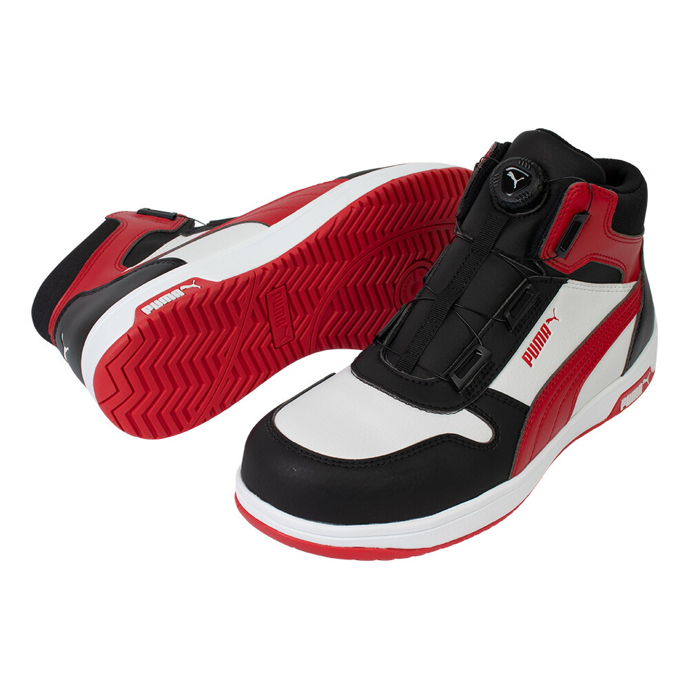 Puma フラットシューズ 黒/赤/灰 楽天市場】PUMA FRONTCOURT BWR DISC MID フロントコート