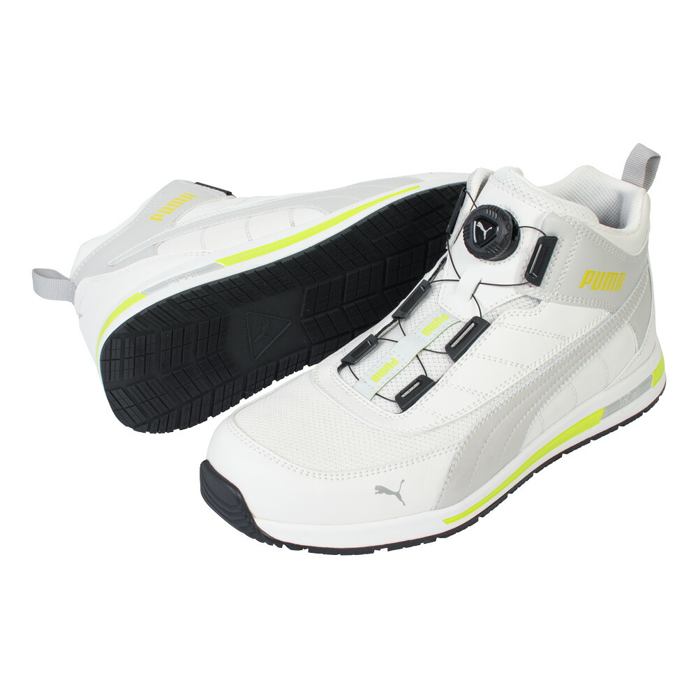 プーマ PUMA 安全靴 SWITCHBACK WHITE DISC MID　26.0 #63.213.0 [1871-8122375]