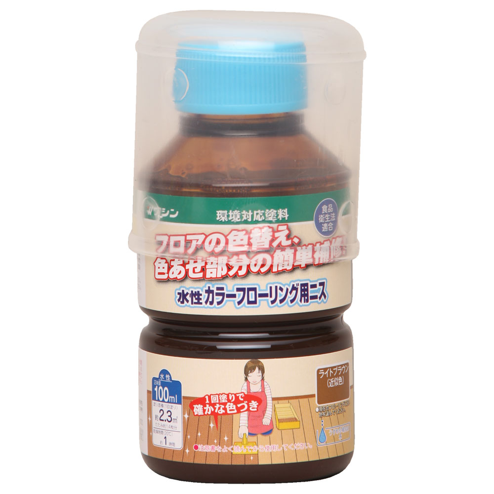 楽天市場】和信ペイント 水性カラーフローリング用ニス ダークブラウン