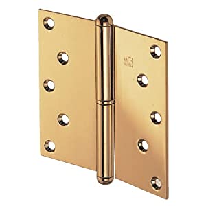 シロクマ ｽﾃﾝキャノン二管丁番（右）102×102 鏡面 BS-102R [1942-0015820]