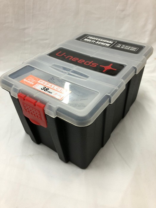 ユニーズ マルチALCビス 38なべ 徳用プラ大箱（1.200本入）※ノンプラグ SQ2PH2（四角ビット）-110mm×4本・65mm×6本付 NMA-38N-PO [200-574828]