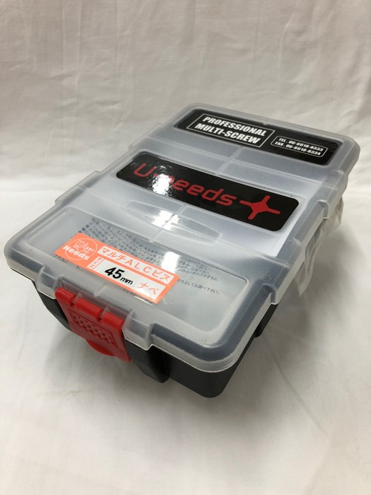 ユニーズ マルチALCビス 45なべ 徳用プラ中箱（480本入）※ノンプラグ SQ2PH2（四角ビット）-110mm×2本・65mm×3本付 NMA-45N-PT [200-574873]