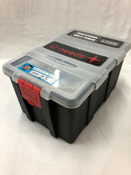 ユニーズ マルチドリルビス ステンレスコーティング 4×25なべ 徳用プラ大箱（1.200本入）SQ2PH2（四角ビット）-110mm×4本・65mm×6本付 NMD425CN-PO [200-575306]