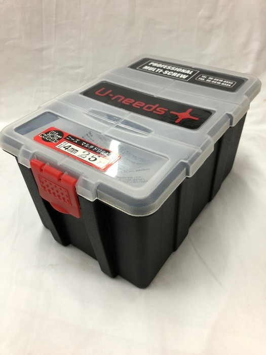 ユニーズ マルチドリルビス ユニクロ 4×25皿 徳用プラ大箱（1.622本入）SQ2PH2（四角ビット）-110mm×4本・65mm×6本付 NMD425S-PO [200-575368]