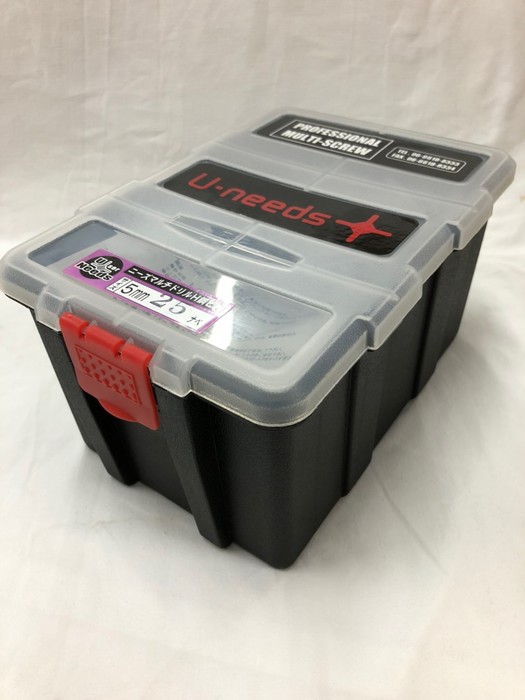ユニーズ マルチドリルビス ユニクロ 5×25なべ 徳用プラ大箱（1.304本入）SQ2PH2（四角ビット）-110mm×4本・65mm×6本付 NMD525UN-PO [200-575702]