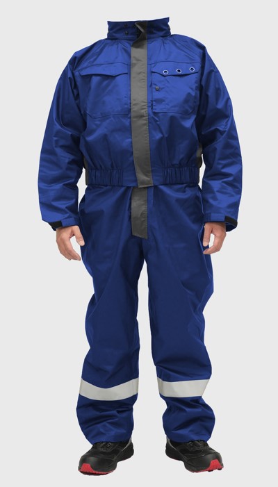 コヤナギ 【別途送料】 地上作業向けレインジャケット ネイビー M 雨具 カッパ 防水 GW-01 [2046-1034367]