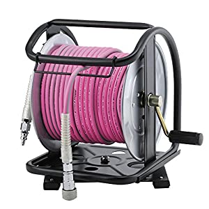フジマック FMC マッハ 高圧用C型ステンレスドラム 回転台付 エアーライズホース ロック一発カプラ付 （内径6mm×30m） ARD-630P-TC-S [205-608134]