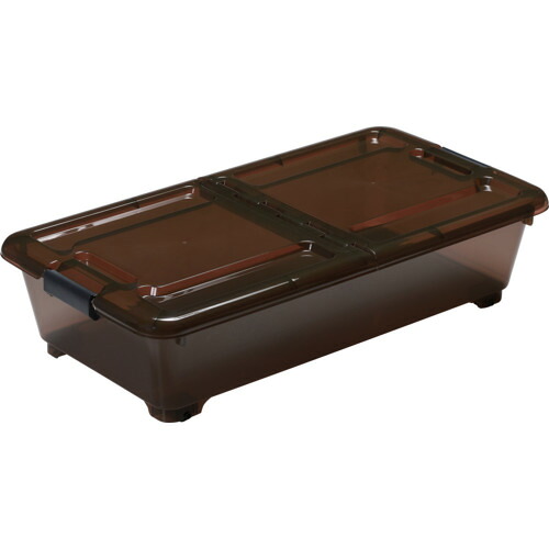 SANKA 【個人宅不可】 【8個販売】ベッド下収納BOX スモークブラウン BSB-75SB [2099-7210290]