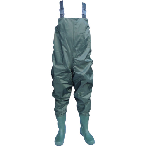 富士手袋工業 ナイロン胴付水中長靴モスグリーン 2076-L [2179-4207614]
