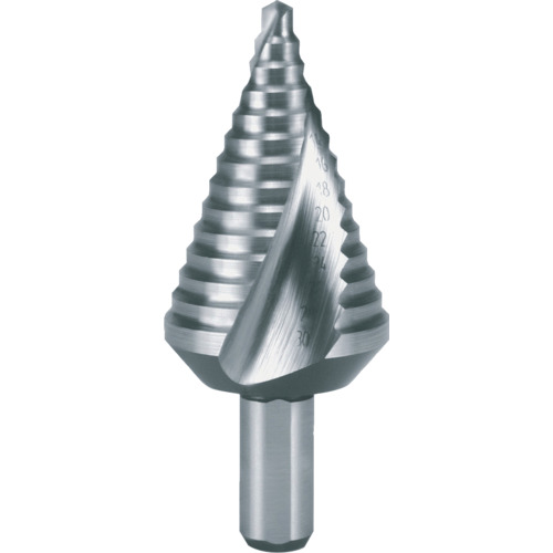 ルコ RUKO 2枚刃スパイラルステップドリル 30mm ハイス 短尺 101-063 [223-075529]｜ＤＡＩＳＨＩＮ工具箱　店