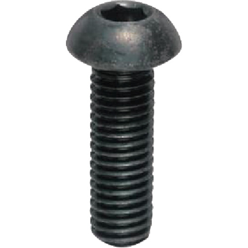 八幡ねじ YAHATA 六角穴付ボタンボルト 黒色酸化被膜 M12×25 （100本入） 4580141791723 [2310-1791723]