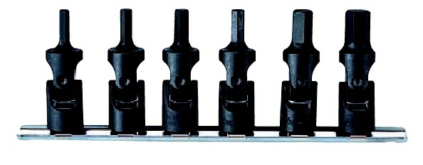 コーケン Ko-Ken 3/8（9.5mm）ユニバヘックスビットソケットレールセット 6ヶ組 RS3430M/6 [255-217335]