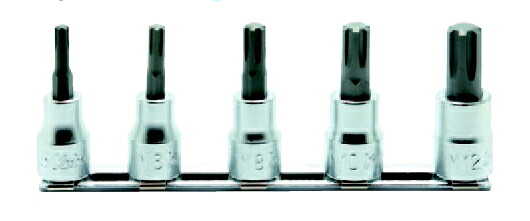 コーケン Ko-Ken 3/8（9.5mm）CVビットソケットレールセット 5ヶ組 RS3027/5-L50 [255-217892]｜ＤＡＩＳＨＩＮ工具箱　店