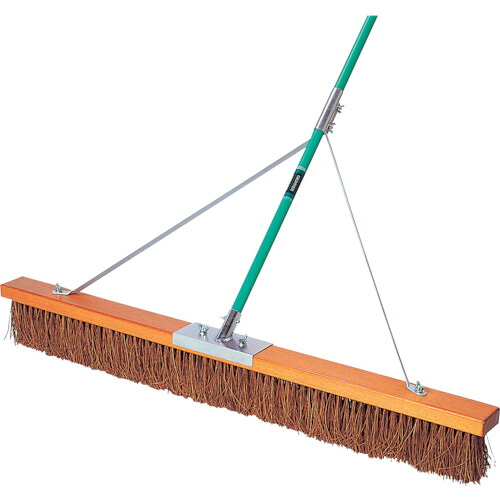 テラモト コートブラシ（シダ）ステー付 180cm CL-414-618-0 [261-674902]｜ＤＡＩＳＨＩＮ工具箱　店