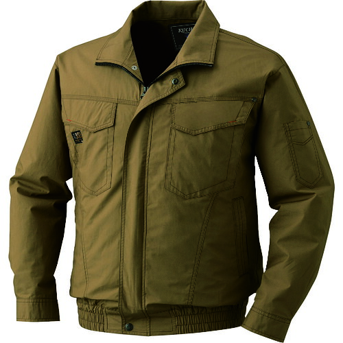 空調服 空調服 綿薄手タチエリウェアのみ キャメル 5L KU91400-C20-S7 [2616-0821896]