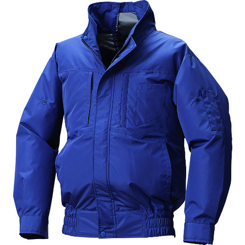 空調服 空調服 遮熱ポリエステル長袖タチエリエレファン空調服［［R下］］ ダークブルー 5L EK3540C14S7 [2616-8510052]