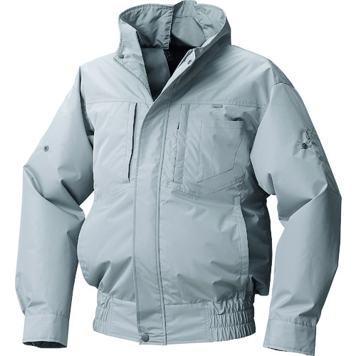 空調服 空調服 遮熱ポリエステル長袖タチエリエレファン空調服［［R下］］ シルバー 4L EK3540C06S6 [2616-8510106]
