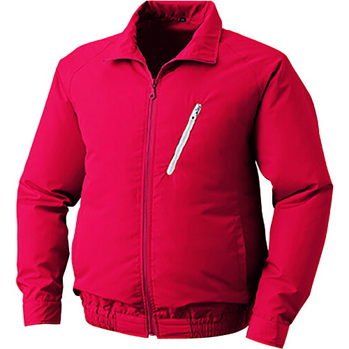 空調服 空調服 ポリエステル製空調服［［R下］］ ウェアのみ レッド 3L KU90510-C08-S5 [2616-7498180]