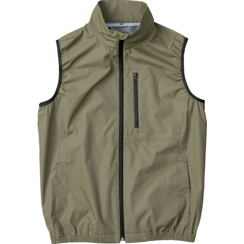 空調服 空調服 遮熱タチエリ空調ベスト カーキグリーン 3L KU92140G60S5 [2616-8518805]