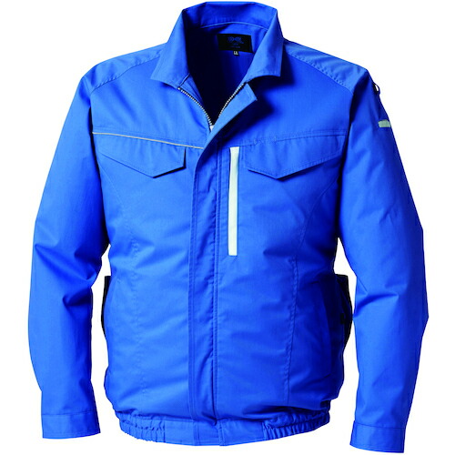 空調服 空調服 空調服［［R下］］ 長袖ブルゾン ブルー KU92210N50S5 [2616-8522130]