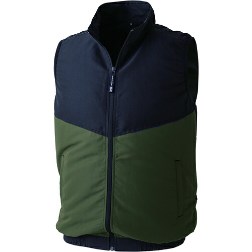 空調服 空調服 ファン付ベスト 空調服［［R下］］ ベスト ウエアのみ カーキグリーン M KU92424G60S2 [2616-8530326]
