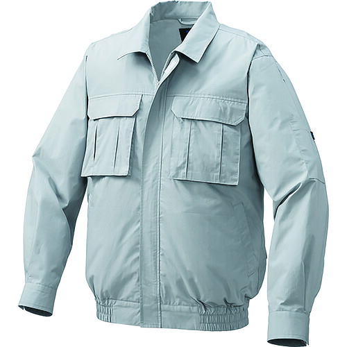 空調服 空調服 綿薄手脇下マチ付き空調服［［R下］］ ウェアのみ シルバー 5L KU91900C06S7 [2616-6340715]