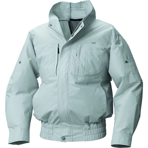 空調服 空調服 綿長袖タチエリエレファン空調服［［R下］］ シルバー LL EK4531C06S4 [2616-6349947]