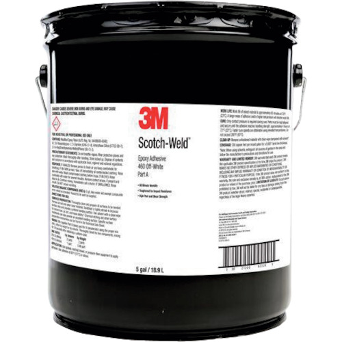 スリーエム 3M Scotch-Weld 二液混合型エポキシ接着剤 460 オフホワイト Part A（硬化剤） SW460 O/WHI A 5GAL [263-9159795]