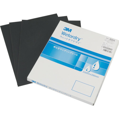 スリーエム 3M 【100枚販売】3M 水とぎサンディングシート 228X280mm #2500 M/SHT 2500 401Q|DAISHIN工具箱 店