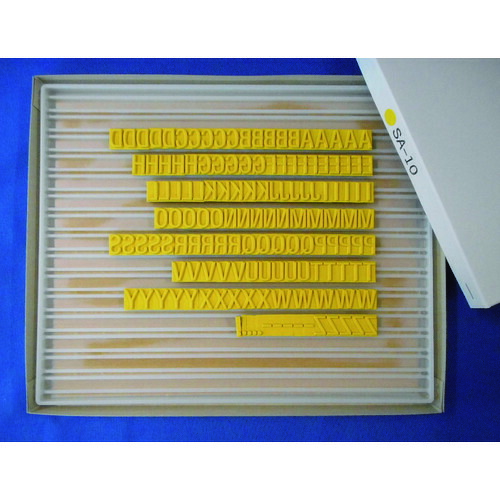 山崎産業 テクノマーク フラットスタンプ・ロールマーカー用差替式ゴム活字 SA-10（Sタイプ・英字セット）（10mm） KJ-SA-10 [269-820456] 8,726円