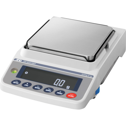 エー・アンド・デイ AND 【個人宅不可】 A＆D 校正用分銅内蔵型防塵・防水汎用天びん GX-6001AWP ひょう量6200g×最小表示0.1g JCSS校正付 GX6001AWP-00J00 [297-923538]