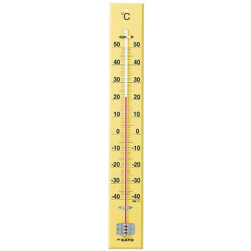 佐藤計量器 佐藤 大型木製寒暖計 -40～50℃ 60cm （1530-20） 1530-20 [298-065103]