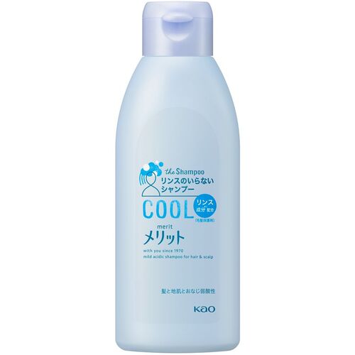花王 Kao 【24個販売】メリット リンスのいらないシャンプークールタイプ レギュラー 200ml 286727 [301-286727]