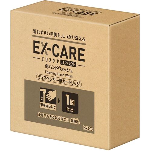 花王 Kao 【6個販売】業務用EX-CARE コンパクト 泡ハンドウォッシュ 専用オートディスペンサー用カートリッジ 500mL 367341 [301-367341]