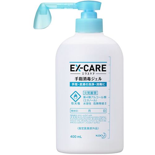 花王 Kao 【10個販売】業務用EX-CARE 手指消毒ジェル 400mL 374950 [301-374950]
