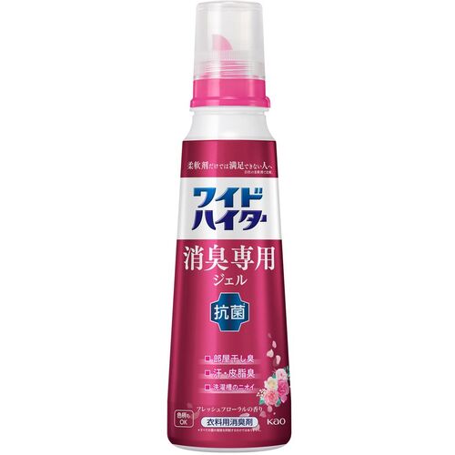 花王 Kao 【12個販売】ワイドハイター 消臭ジェル フレッシュフローラルの香り 本体 384164 [301-384164]