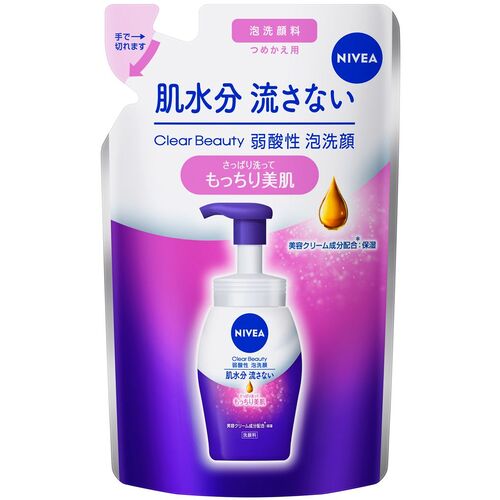 花王 Kao 【24個販売】ニベア クリームケア弱酸性泡洗顔 つめかえ用 130ml 395009 [301-395009]