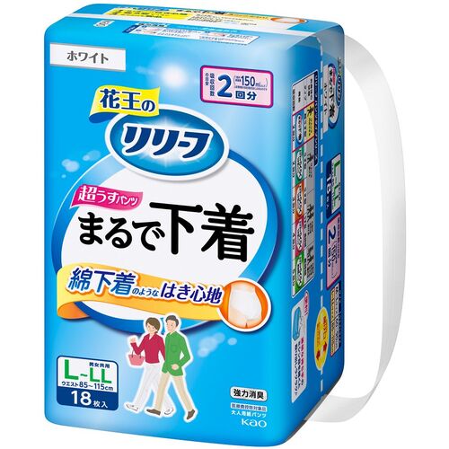 花王 Kao 【6個販売】リリーフパンツタイプまるで下着2回分L18 441614 [301-441614]