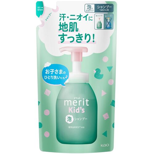 花王 Kao 【24個販売】シャンプー メリットキッズ泡で出てくるシャンプー つめかえ用 270ml 450135 [301-450135]