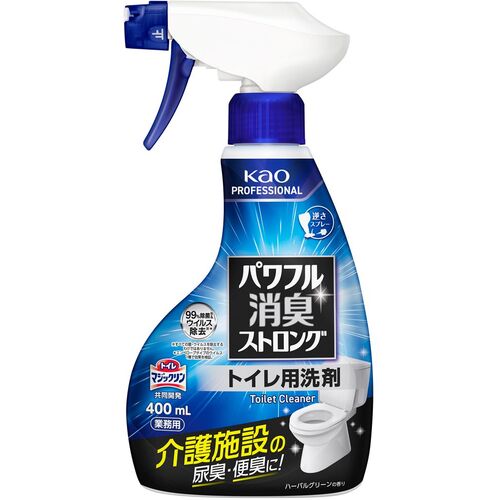 花王 Kao 【12個販売】パワフル消臭ストロング トイレ用洗剤 400mL 業務用 451286 [301-451286]