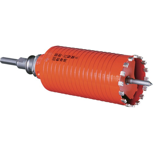 ミヤナガ ドライモンドコアドリル セット（SDSプラスシャンク） ロングサイズ Φ80×220mm PCD8022R [311-207583]