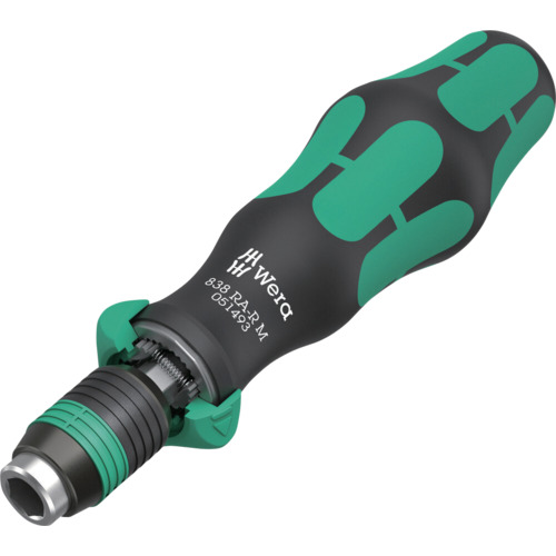 ヴェラ Wera 838 RA-R M ラチェット機能付き差替式ビットホルダー 6.35ミリ 051493 [319-229748]