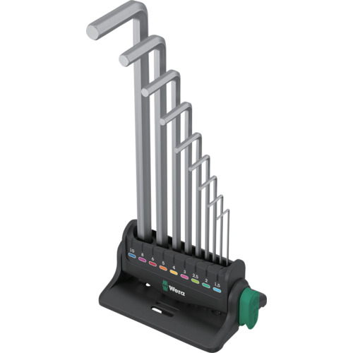 ヴェラ Wera 950/9 ヘックスプラス 8 Lキーセット ミリサイズ、 クロームメッキ 022102 [319-230171]
