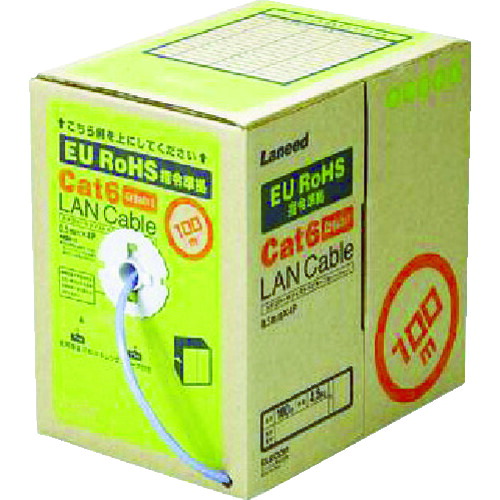 エレコム エレコム EURoHS指令準拠LANケーブル100mリール巻ブルー LD-CT6/BU100/RS [363-190269]