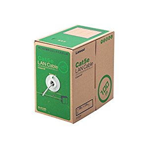 エレコム EU RoHS準拠LANケーブル CAT5E 100m ライトグレー LD-CT2/LG100/RS [363-460300]｜ＤＡＩＳＨＩＮ工具箱　店