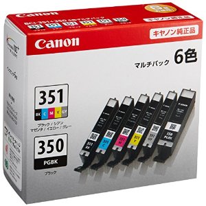 キヤノン キヤノン インクタンク 6色マルチP [16375] BCI-351+350/6MP [393-919300]